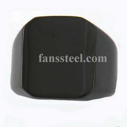 FSR05W99B square SIGNET Ring - Click Image to Close